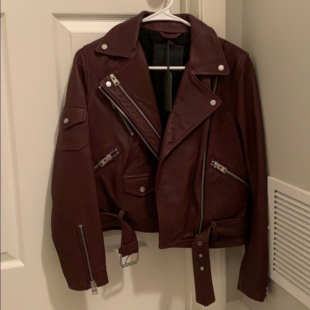 BNWT- All Saints Leather Jacket